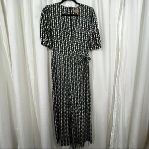 Anthropologie kachel geometric jumpsuit